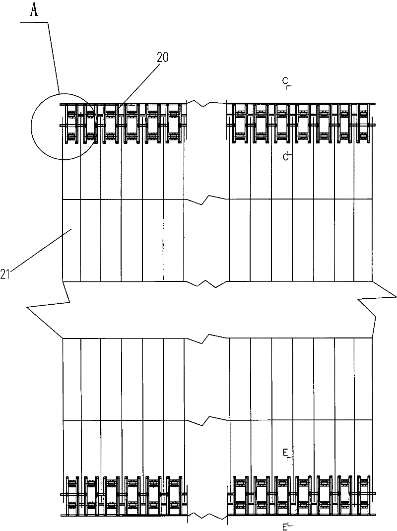 Removable long-span thin car frame