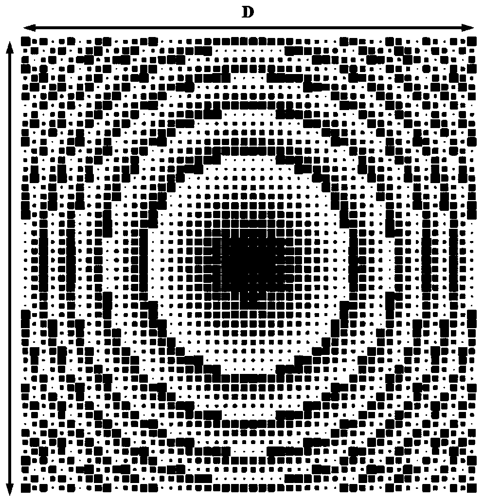 Space lens scanning antenna based on elliptical paraboloid of revolution phase distribution and beam scanning method thereof