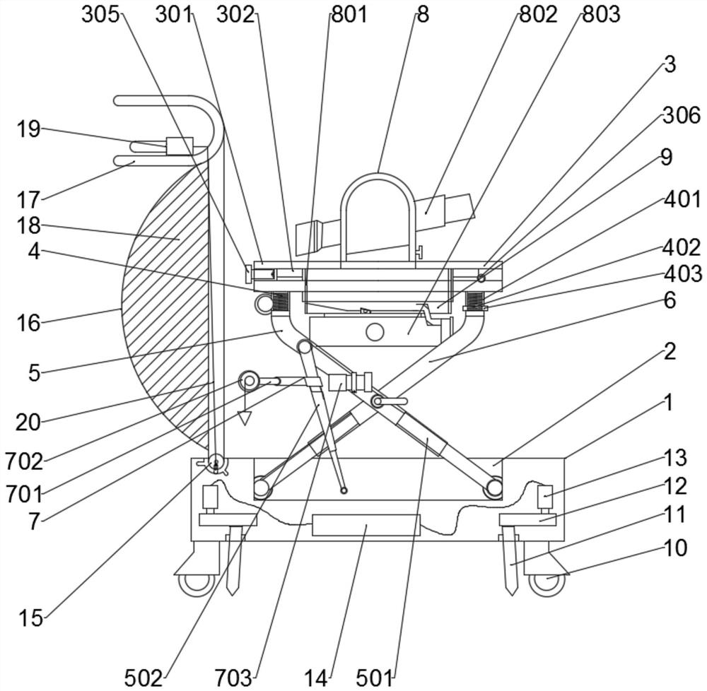 A civil engineering measuring device