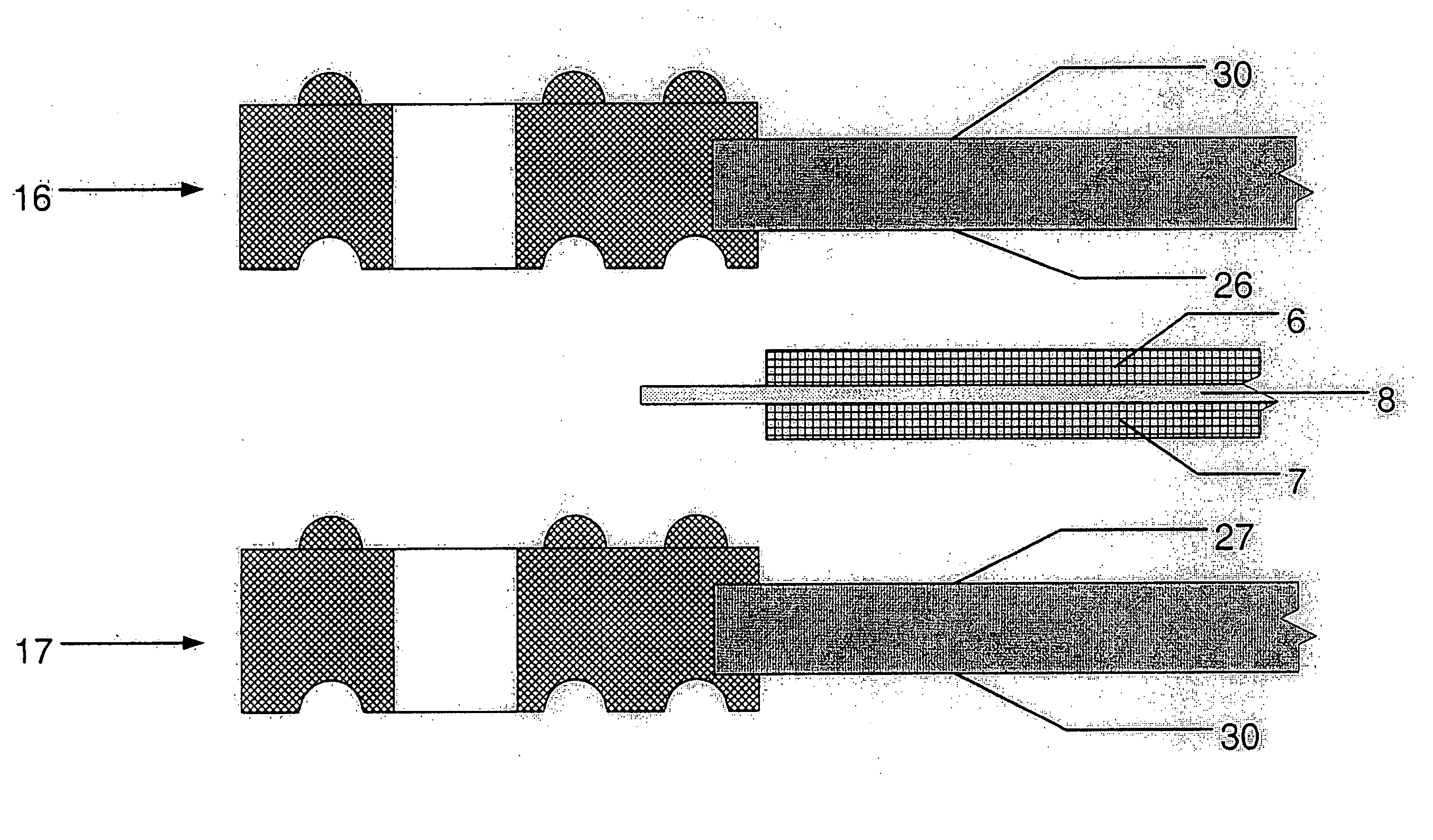 Fuel cell metallic separator