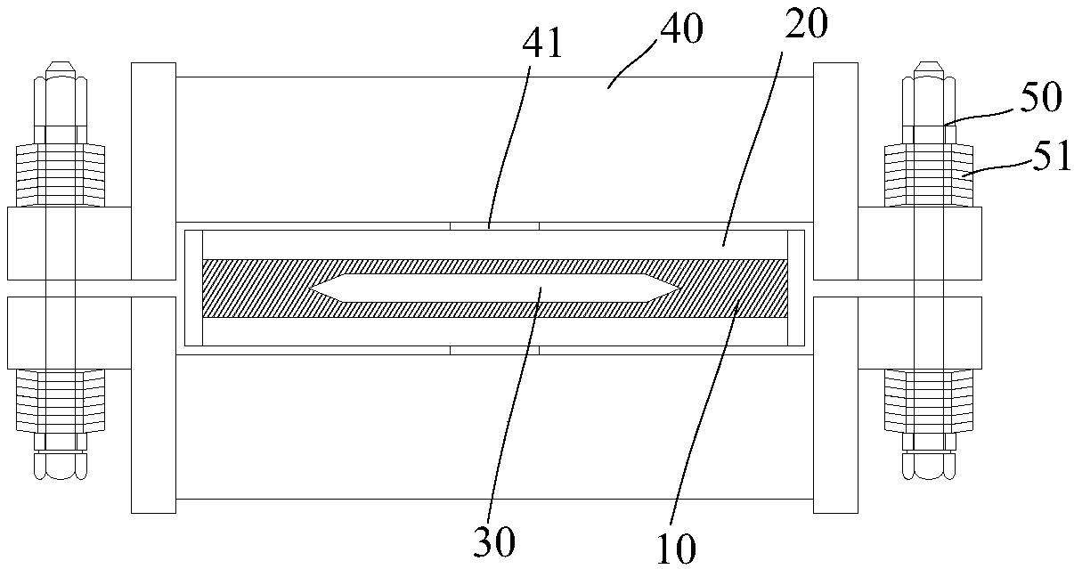 Driving pressurized extrusion friction composite lead damper.