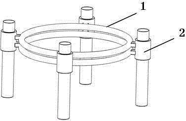 Processing method for heat-preservation heat treatment of large workpiece by adopting circular rail heating robot