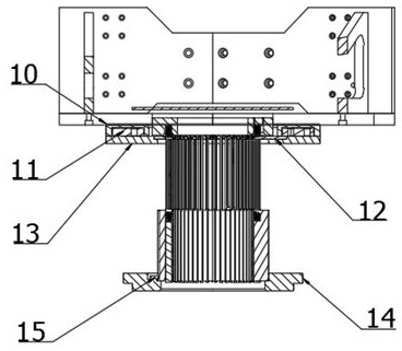 Automatic press-in device for flat wire hairpin coil and stator iron core