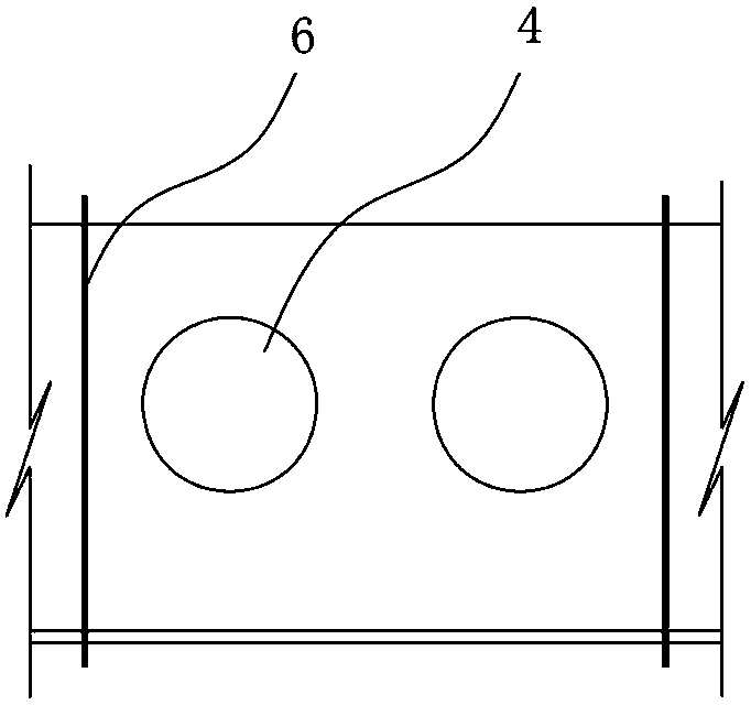 Cast-in-place concrete PVC hollow tube wallboard used for basement exterior wall