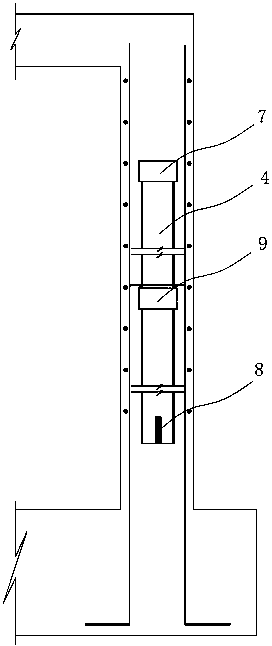 Cast-in-place concrete PVC hollow tube wallboard used for basement exterior wall