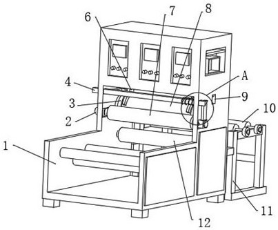 A 3D embossing device for diapers