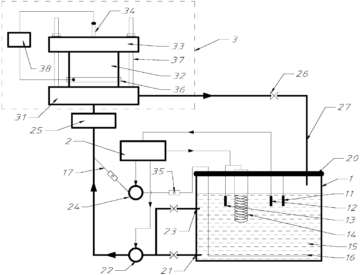 A device for preparing ni-sic composite coating on the inner surface of a hollow workpiece