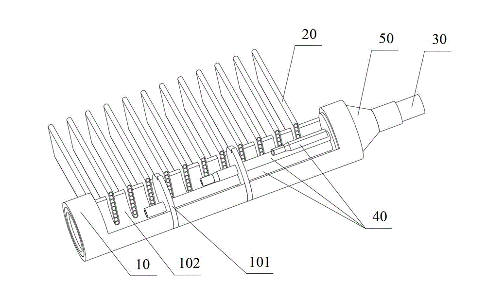 Refrigerant distributing device and parallel flow heat exchanger