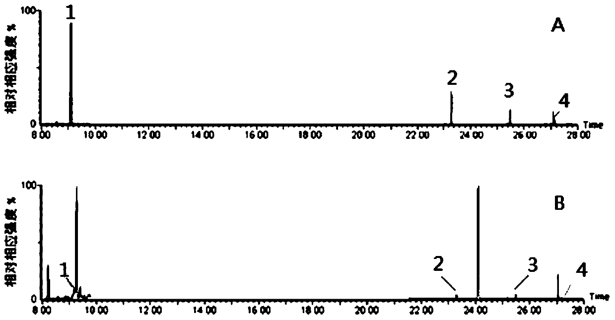 Method for detecting organic matters in packaging material