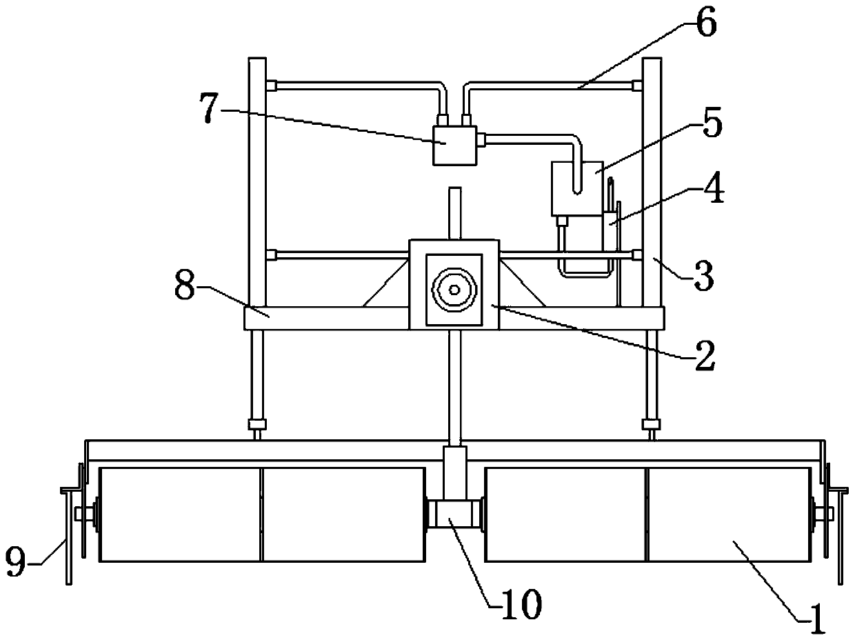 Weed rolling assistant device of paddy field transplanter