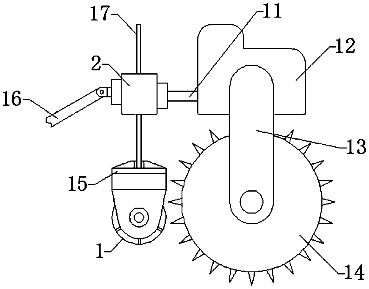 Weed rolling assistant device of paddy field transplanter