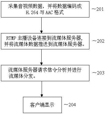 A kind of rtmp streaming media public network live broadcast system and its design method