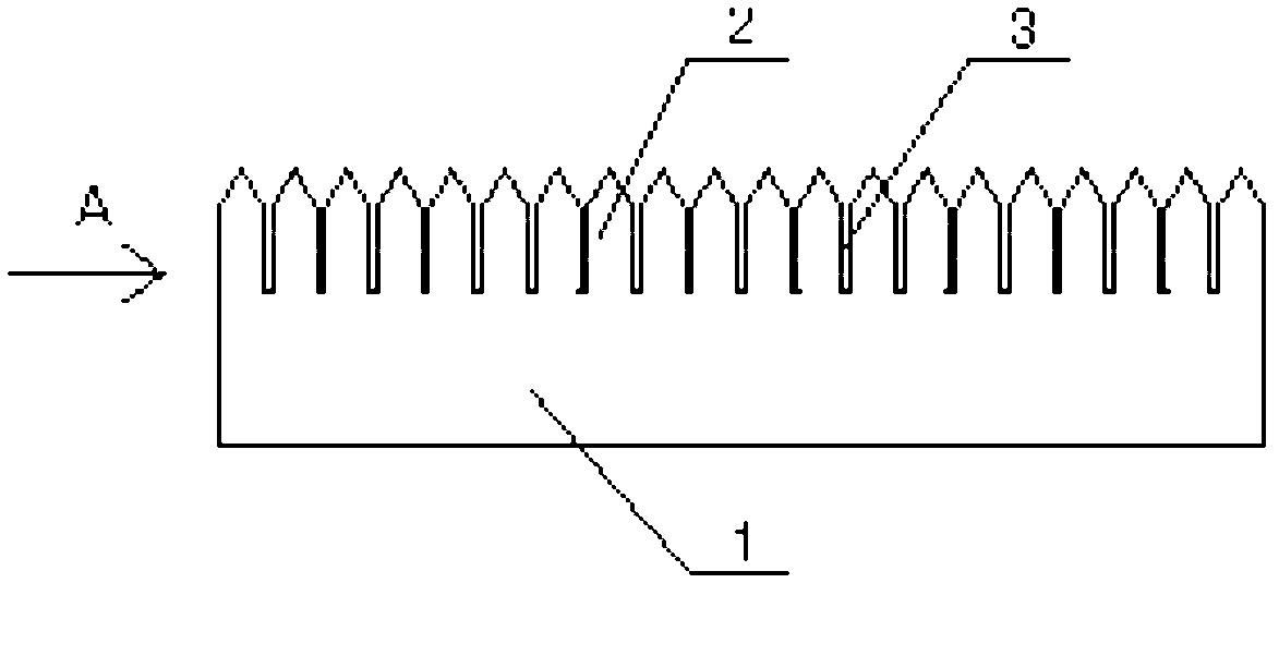 Cutting tool bit for point broken line of packaging bag