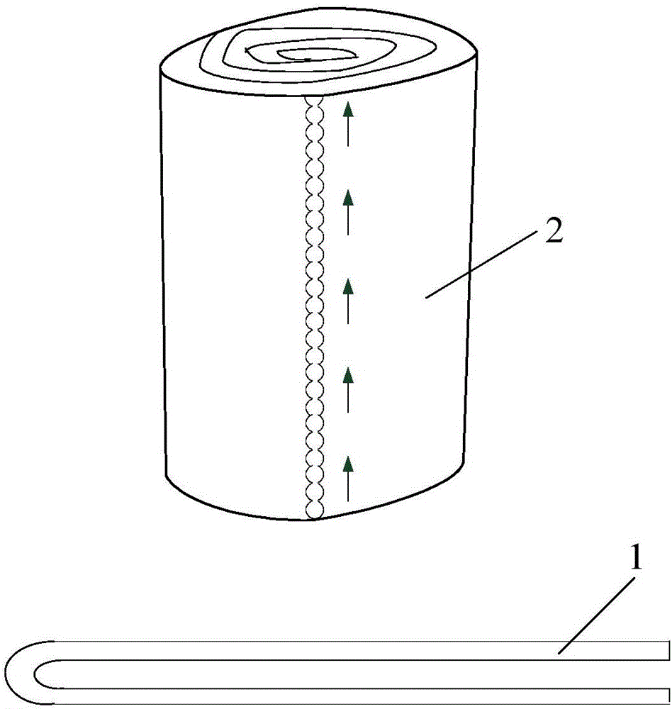 Fixing and binding combined set for first aid