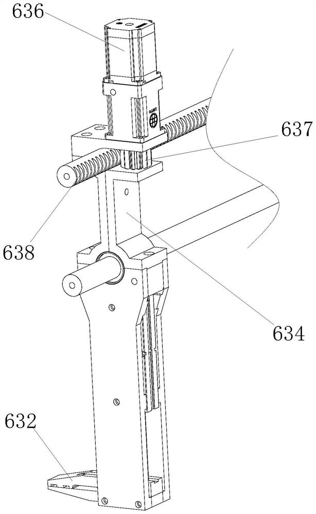 Feeding device for BGP felt material plate manufacturing line