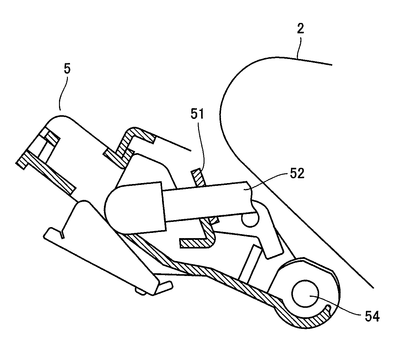 Image forming apparatus with contact/separation mechanism to/from intermediate transfer body