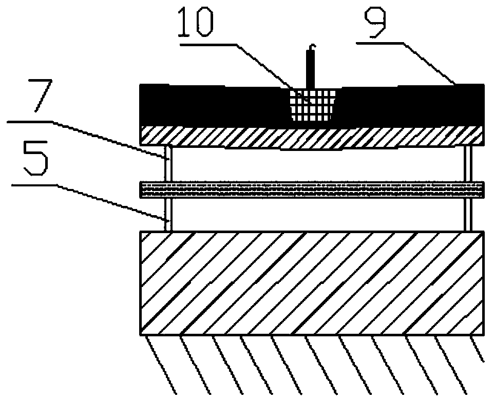 Explosive cladding method used for transition base plate of helicopter deck of drilling platform