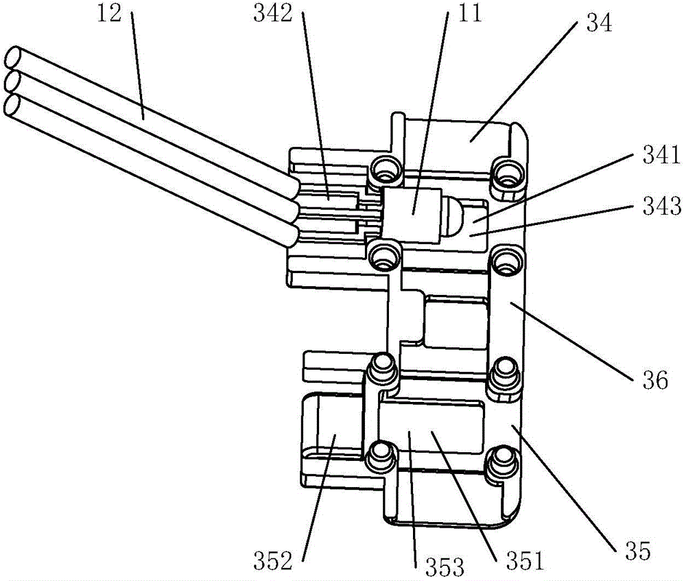 Electric appliance working state indicator lamp structure and electric appliance