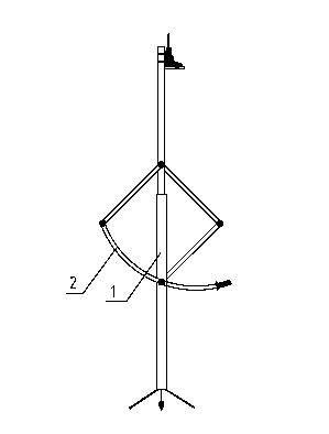 Hole drilling device for ceilings