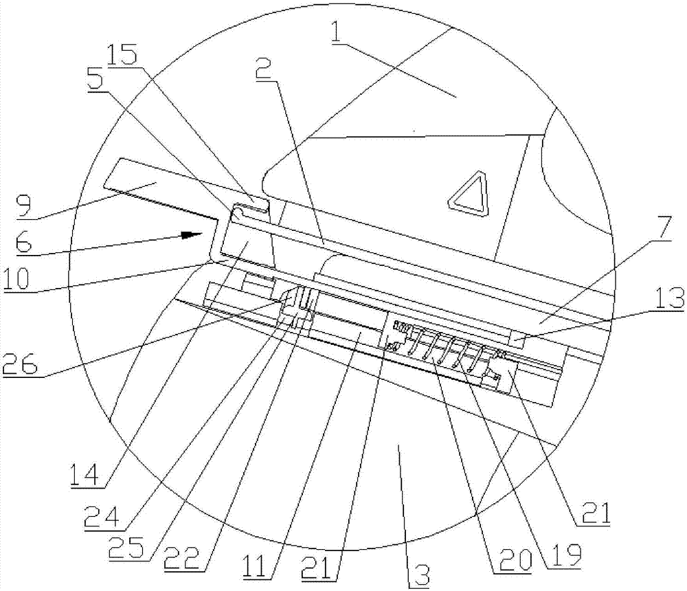 Desk-type electric iron with lock catch fixing device