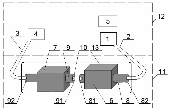 Radiating point-type optical fiber smoke-sensitive fire detector