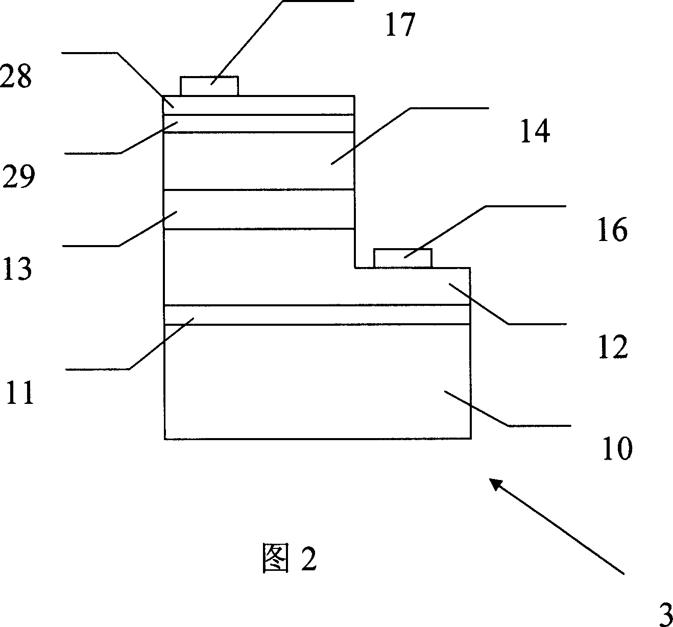 Buffering layer of ternary nitride for nitride luminescent assembly and its production