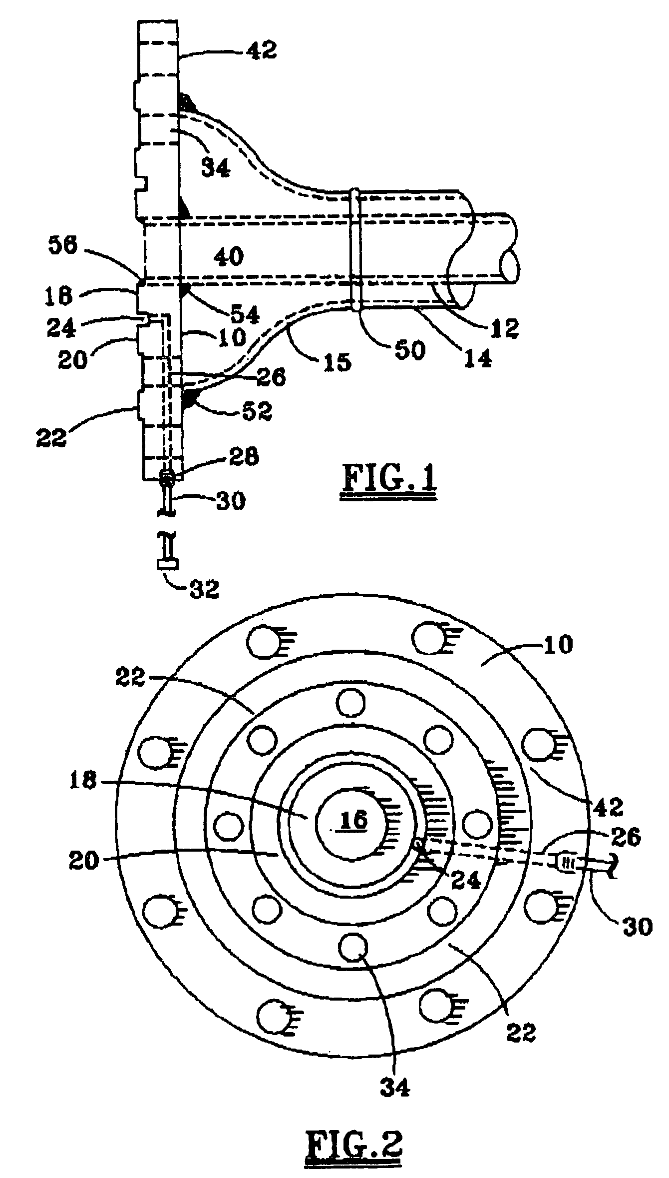 Jacketed pipe flange