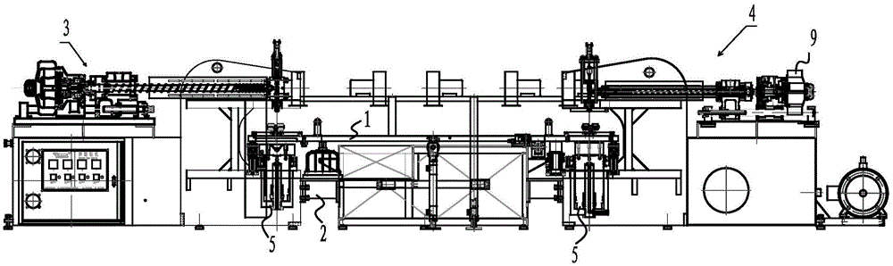 Three-color plastic sole molding machine