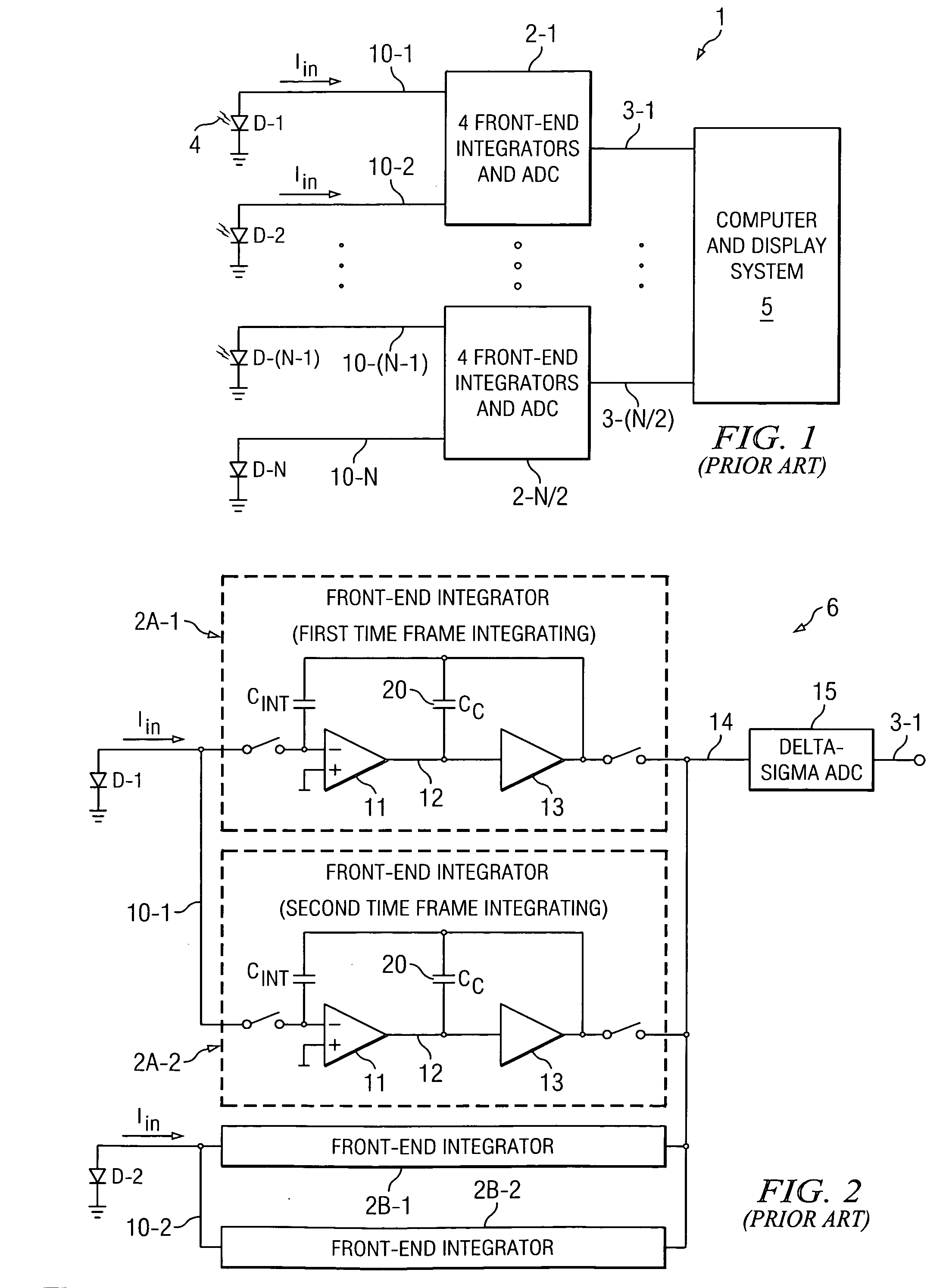 Implementation of MOS capacitor in CT scanner data acquisition system