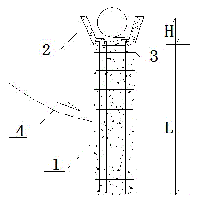 Skid resistance supporting straining protection method for passing through topsoil of landslide area of oil and gas conveying pipeline