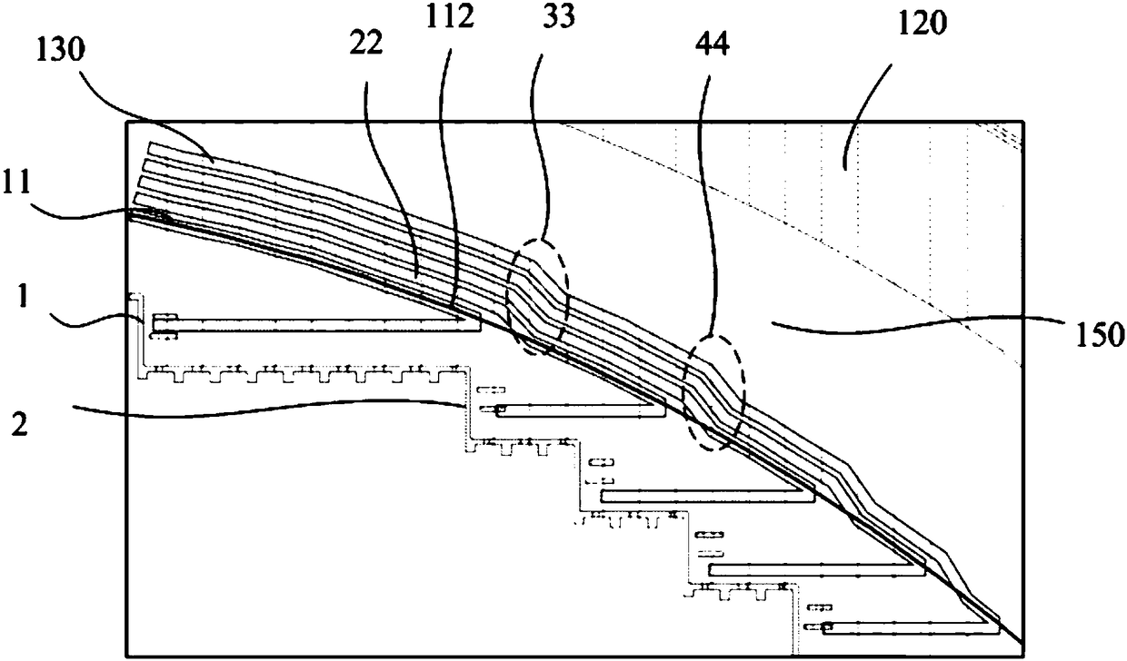 Special-shape display screen and display device