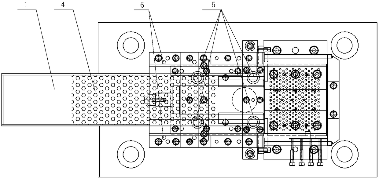 Center pipe machining device