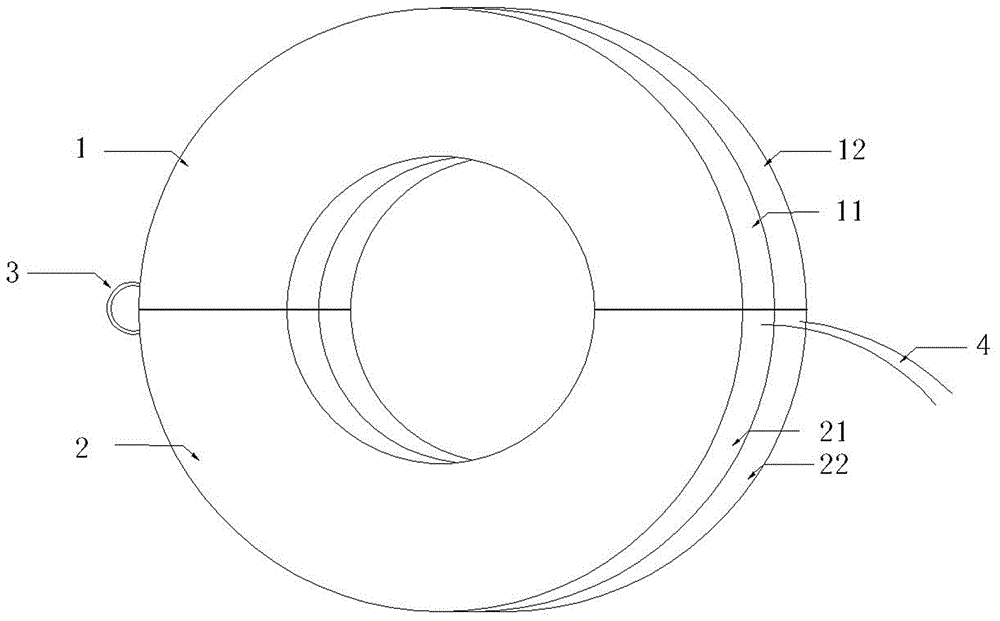 Open type Rogowski wire coil and application thereof