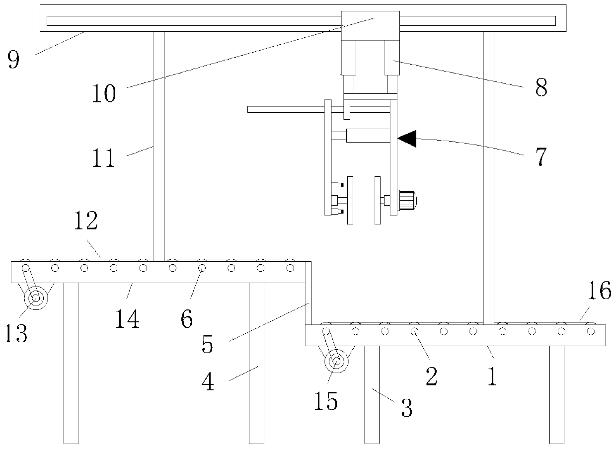 Clamping device for battery of new energy vehicle