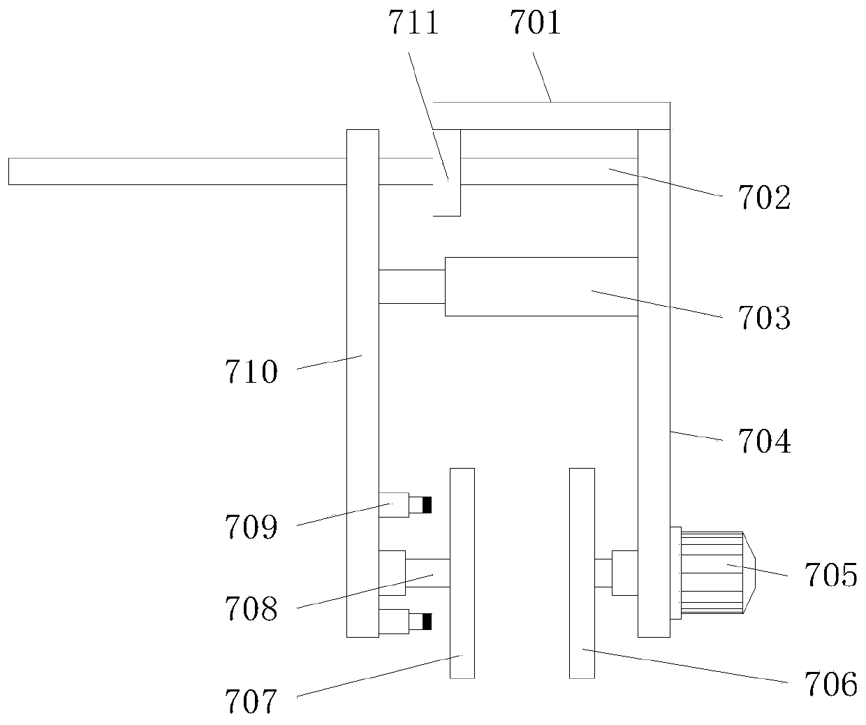 Clamping device for battery of new energy vehicle