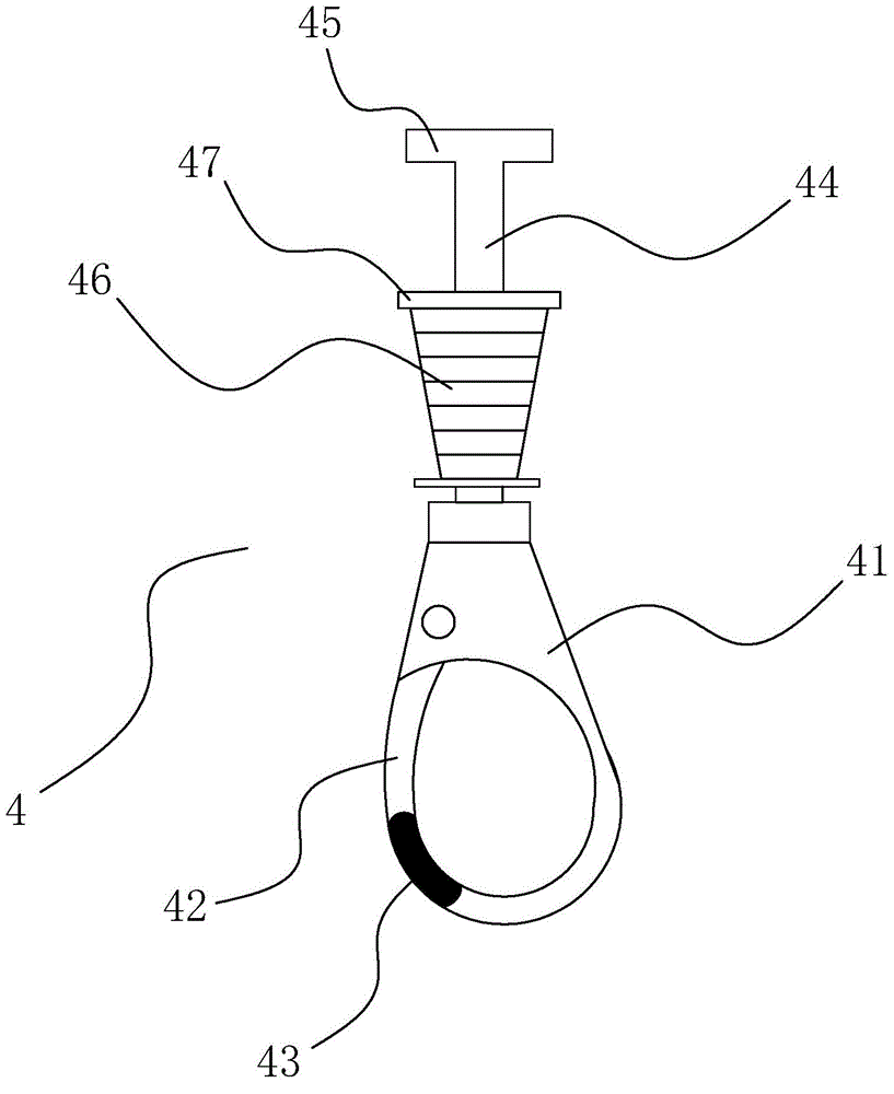 Plastic bag hand holding device based on magnetic fixing ring