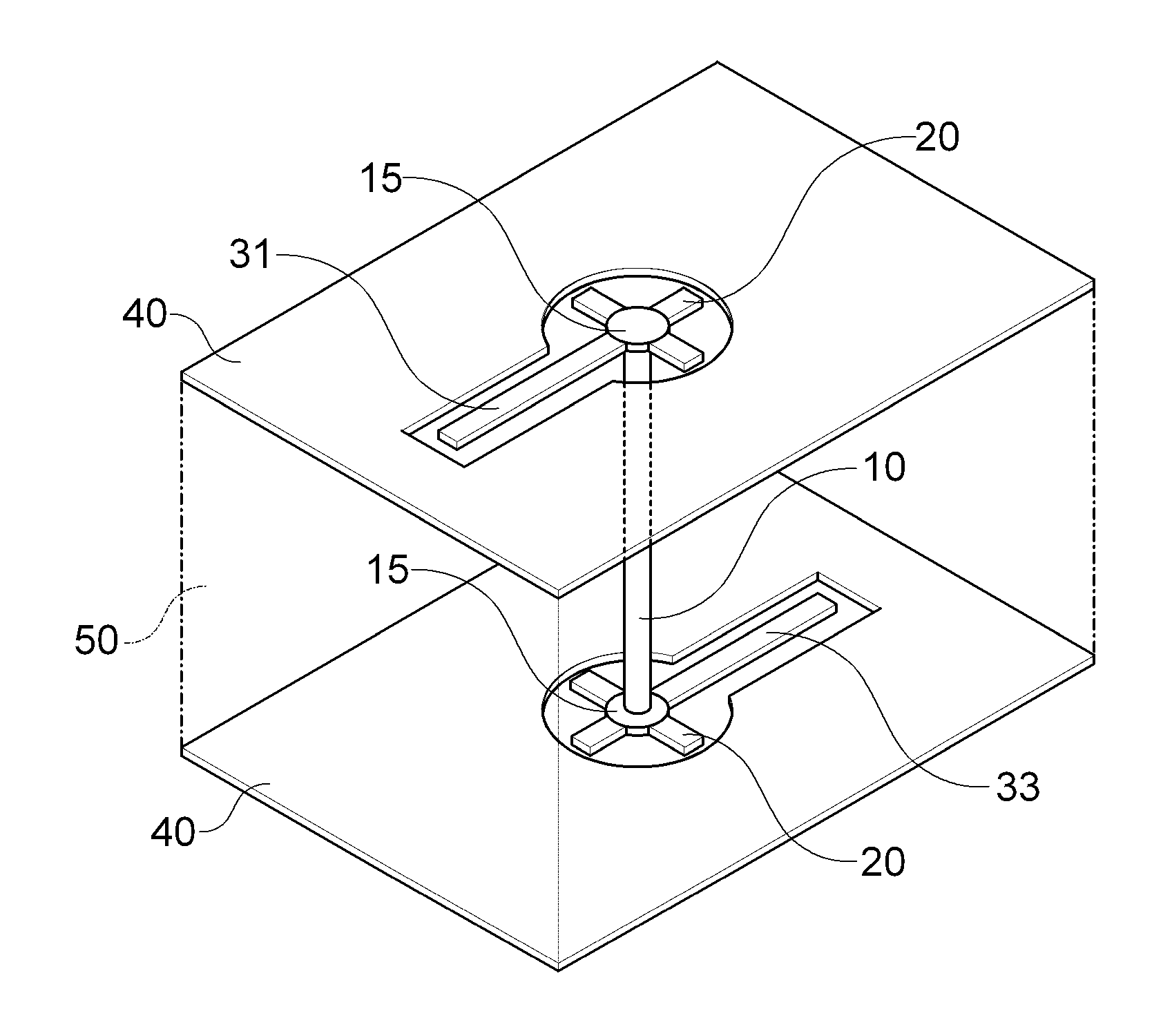 Via structure having open stub and printed circuit board having the same