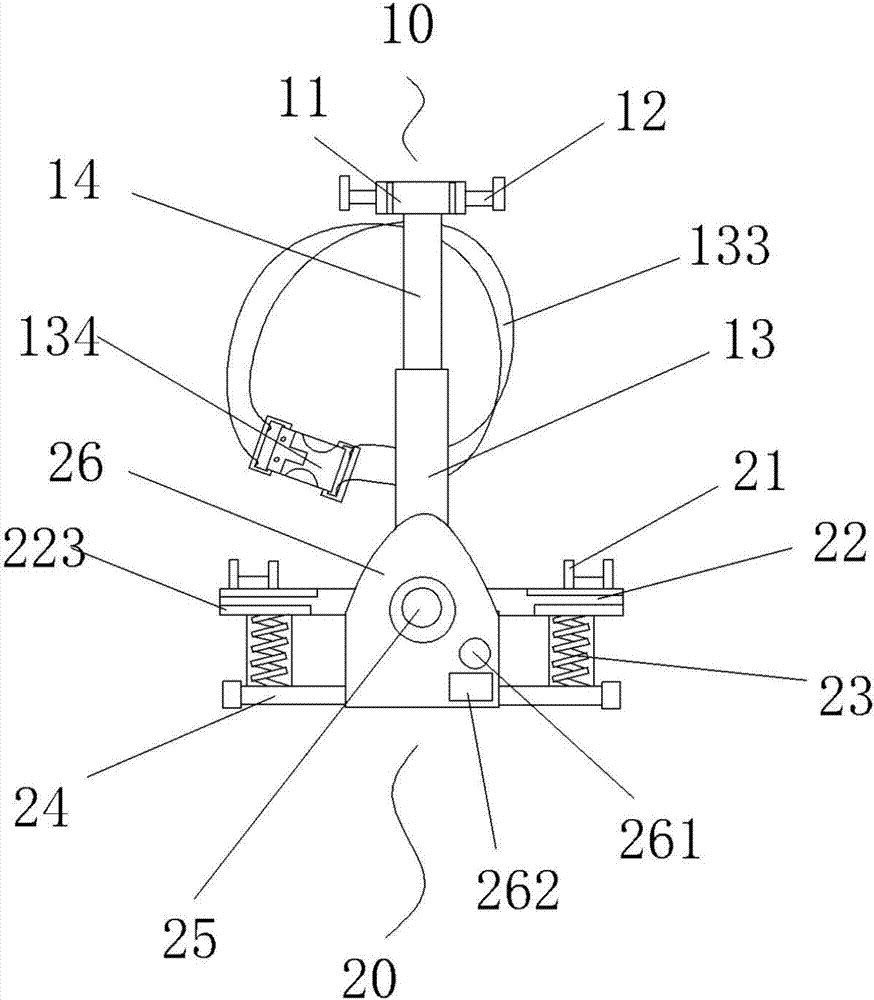 Low limb movement training device after brain trauma surgery