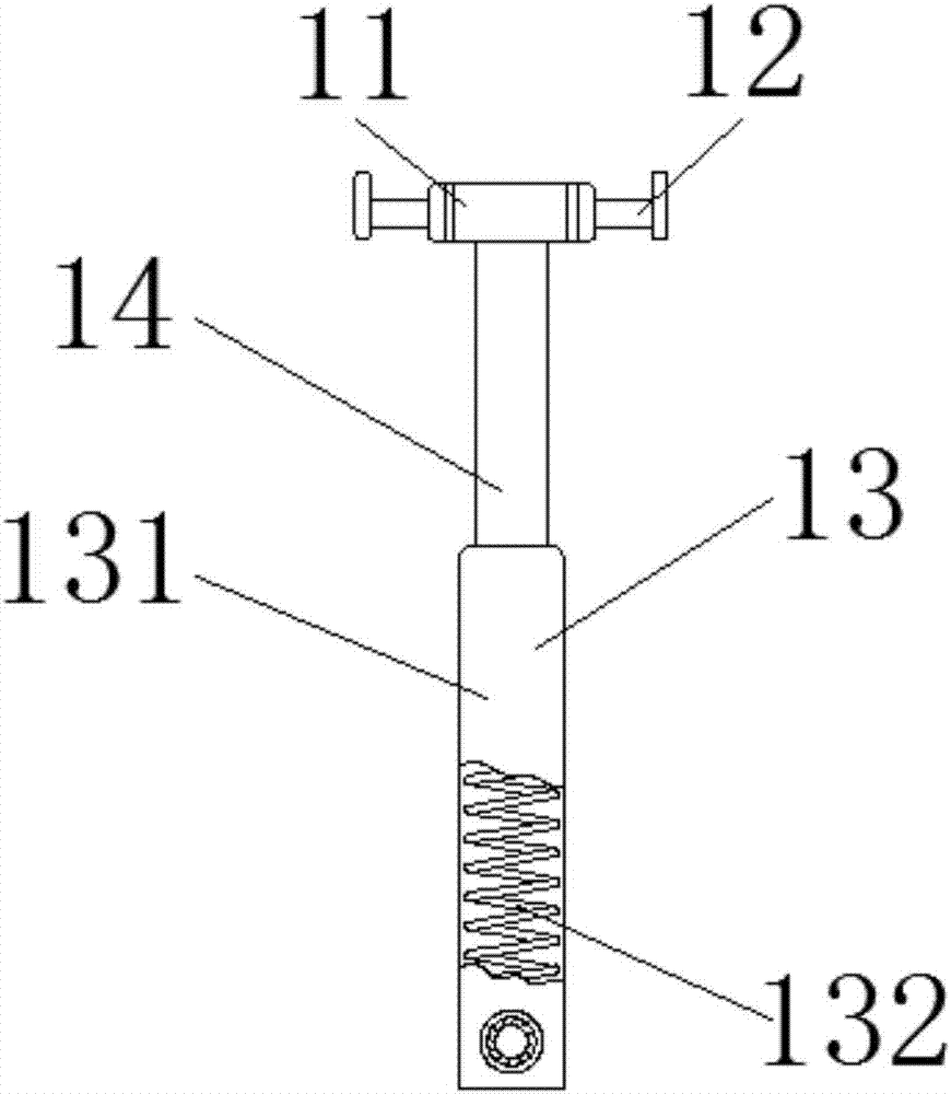 Low limb movement training device after brain trauma surgery