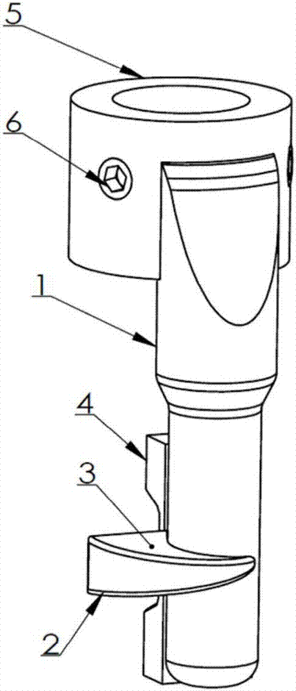 Tire mounting and dismounting head and tire mounting and dismounting machine