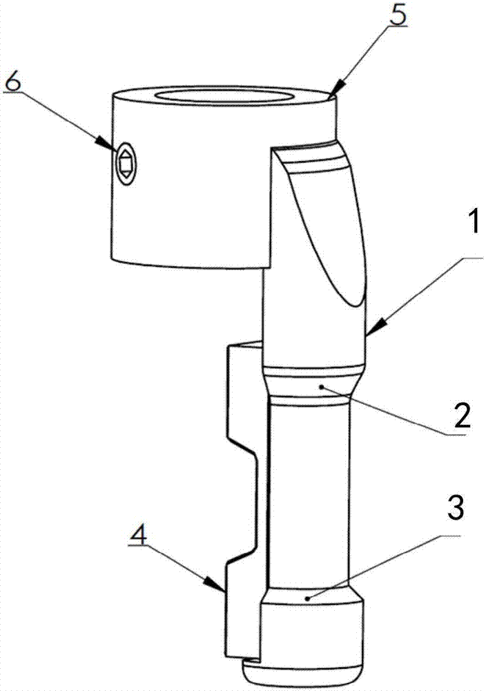 Tire mounting and dismounting head and tire mounting and dismounting machine