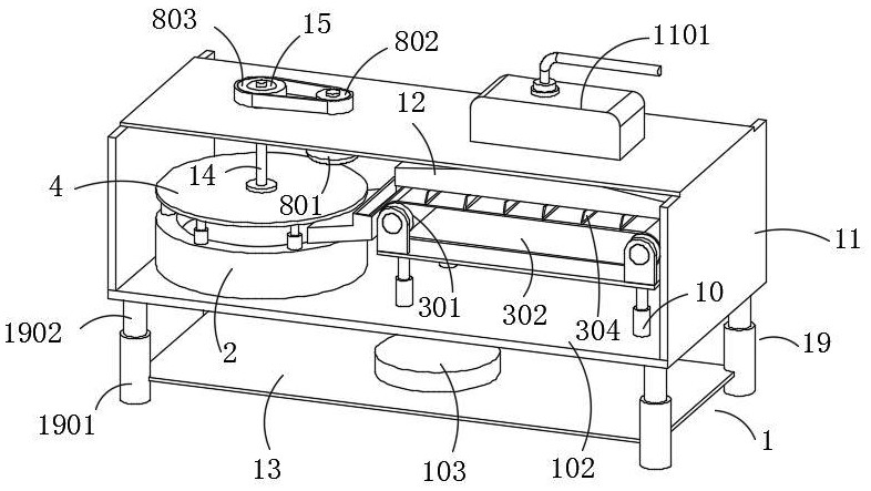 Granulating device for chicken feed production