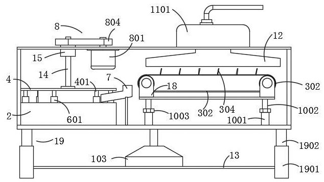 Granulating device for chicken feed production