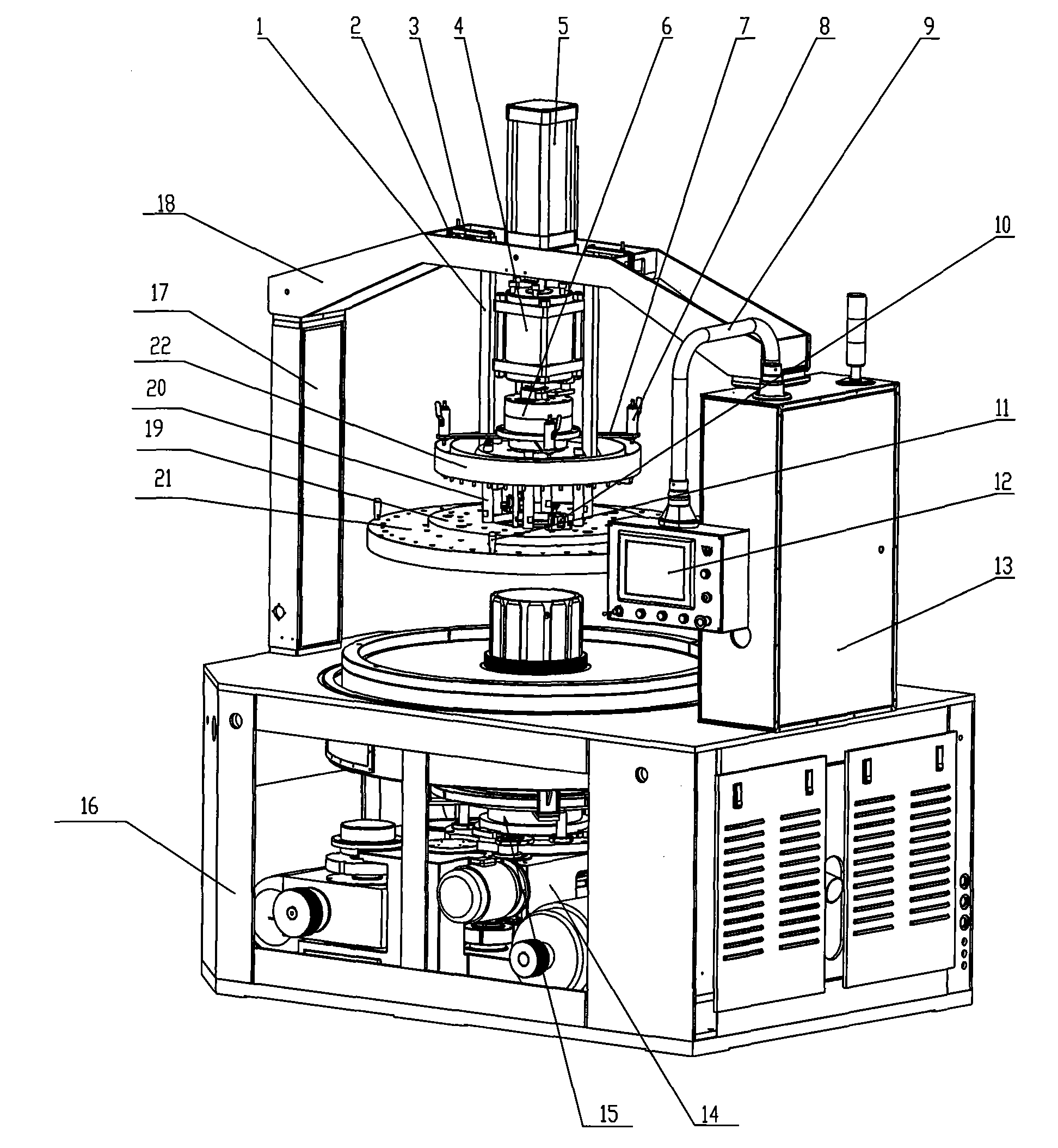 Numerically-controlled precise grinding polisher