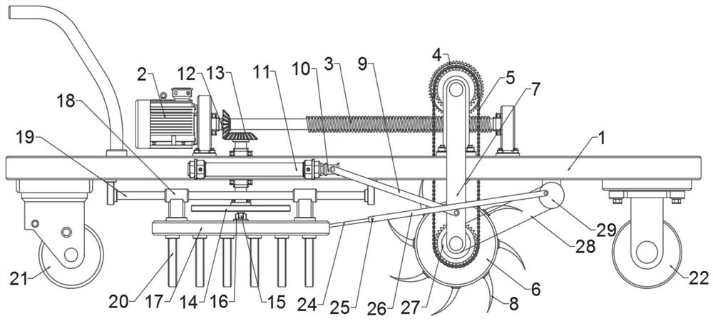 A kind of flat soil structure and soil turning equipment for agricultural planting