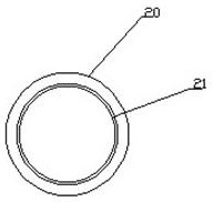 A water flow state conversion device inside a rigid pipeline