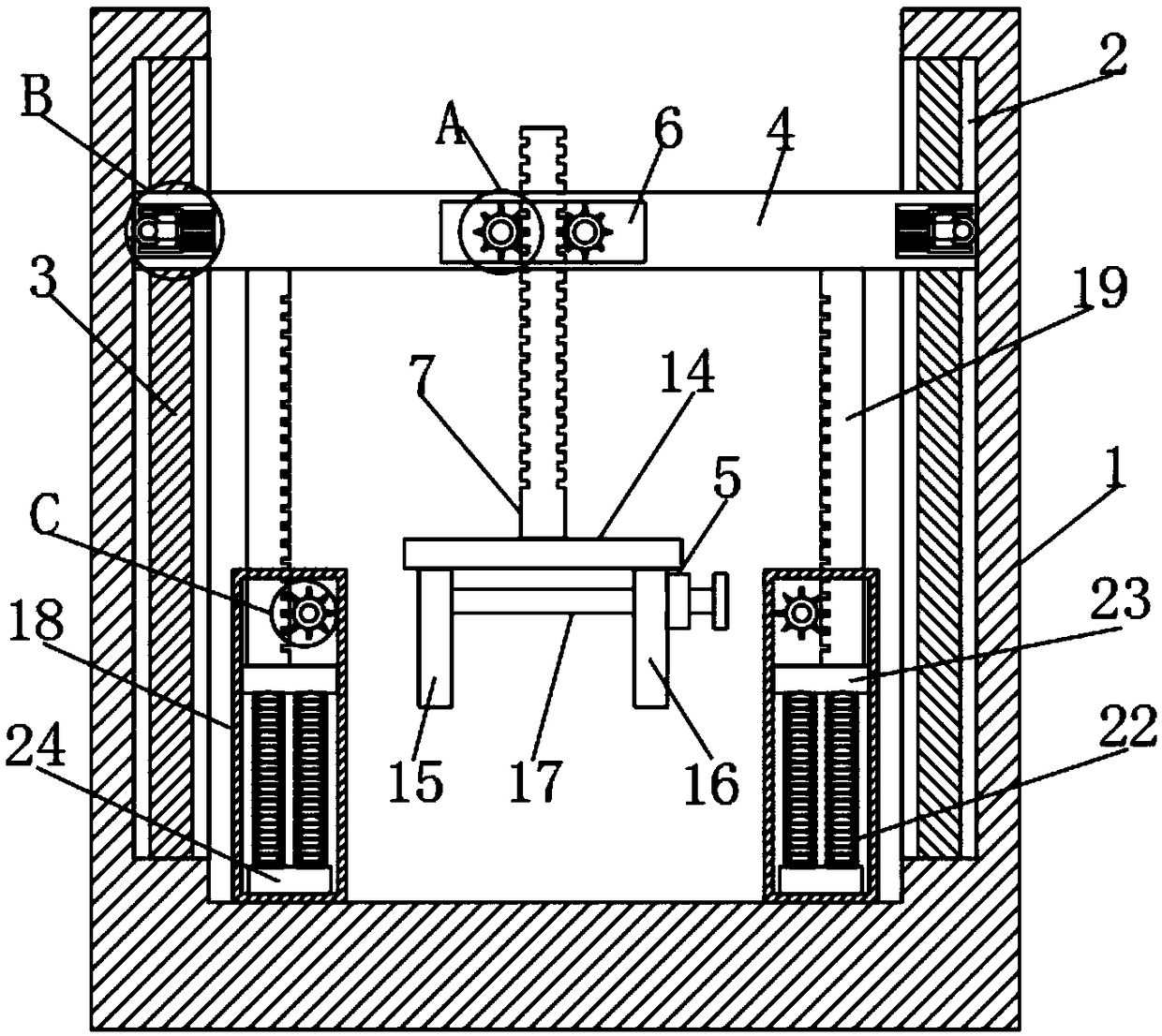 Device for bulge test and leakage test of casing