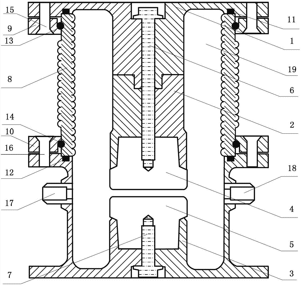 Large-current closed inflatable spark interval