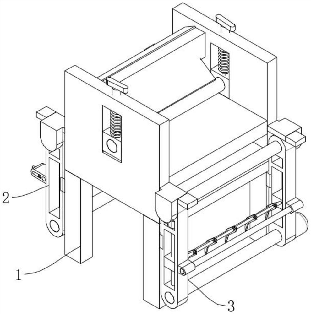 Convenient-to-clean film laminating device for thermal insulation material production