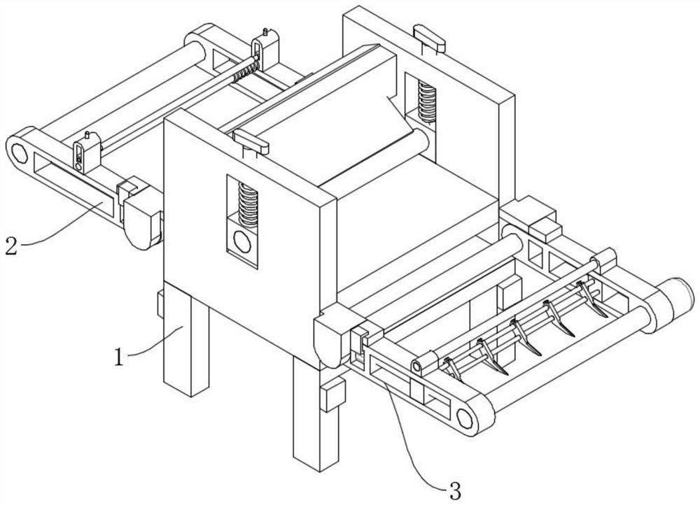 Convenient-to-clean film laminating device for thermal insulation material production